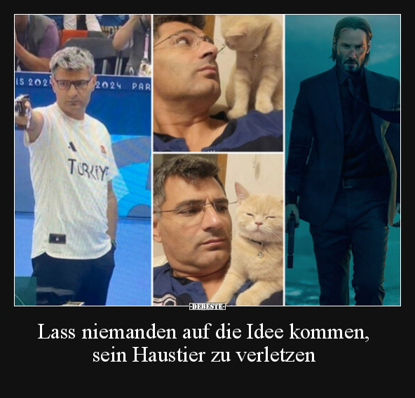 Lass niemanden auf die Idee kommen, sein Haustier zu.. - Lustige Bilder | DEBESTE.de