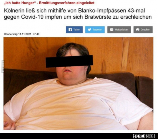 Kölnerin ließ sich mithilfe von Blanko-Impfpässen 43-mal.. - Lustige Bilder | DEBESTE.de