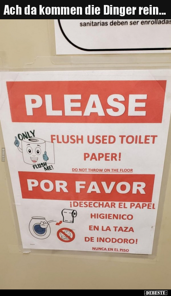 Ach da kommen die Dinger rein...