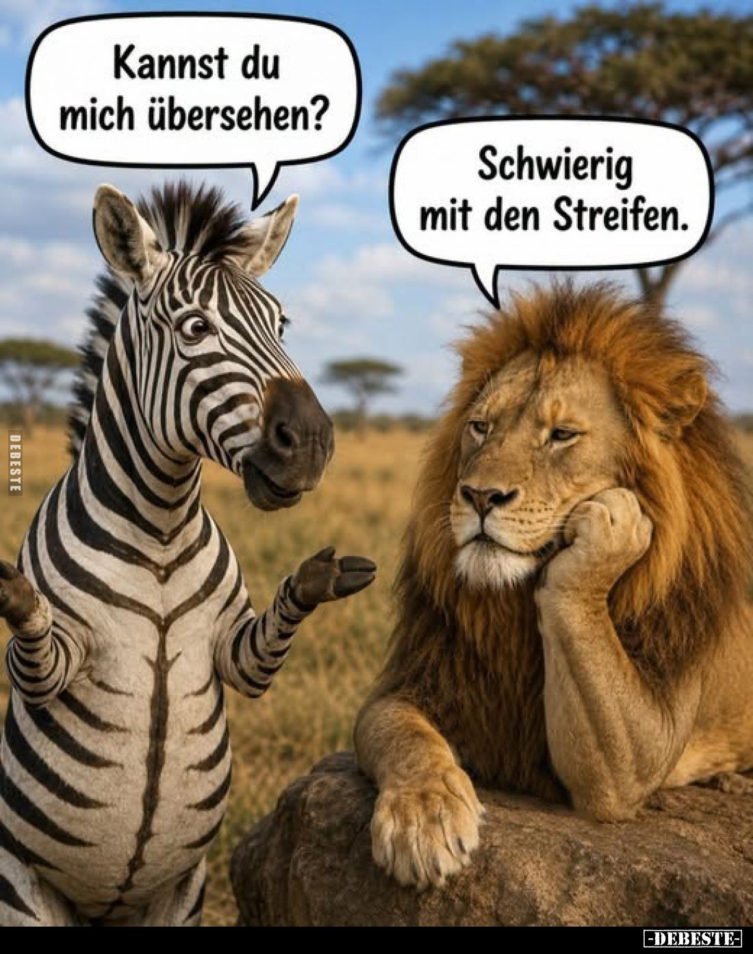 Kannst du mich übersehen?
-
Schwierig mit den Streifen.