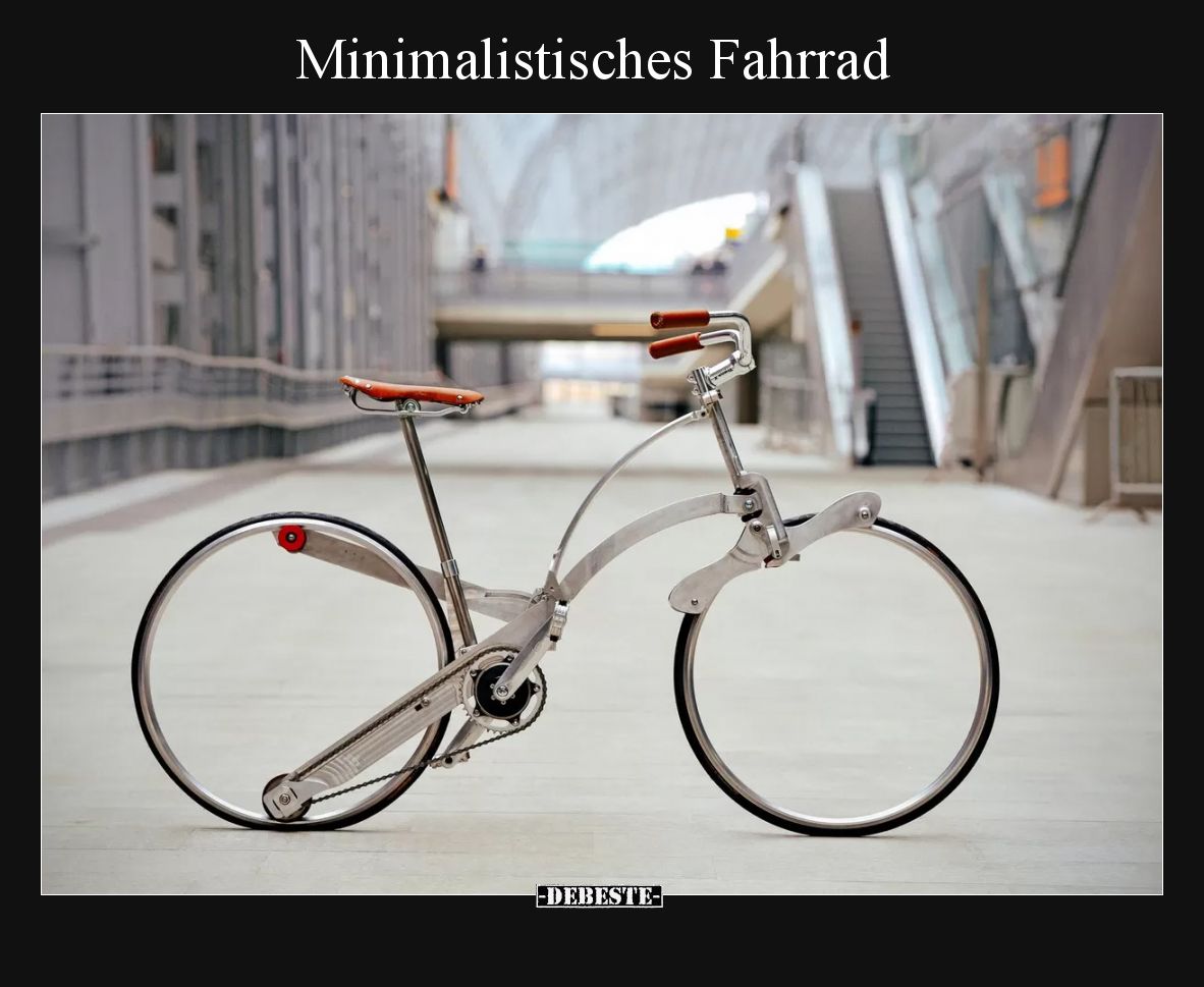 Minimalistisches Fahrrad