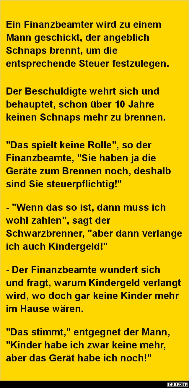 Ein Finanzbeamter wird zu einem Mann geschickt.. - Lustige Bilder | DEBESTE.de