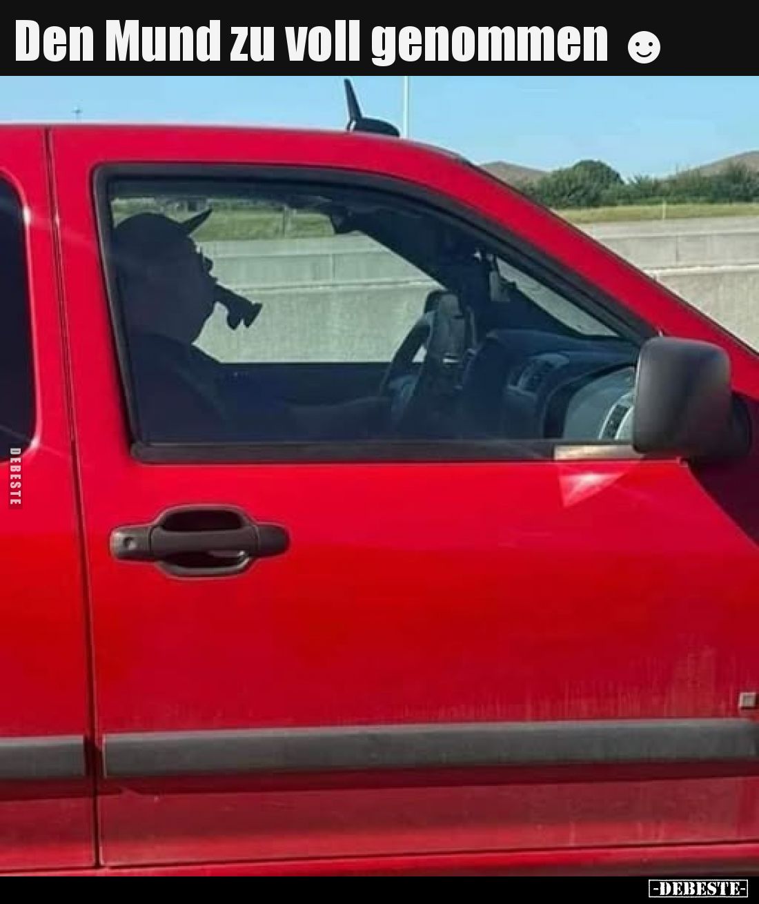 Den Mund zu voll genommen.