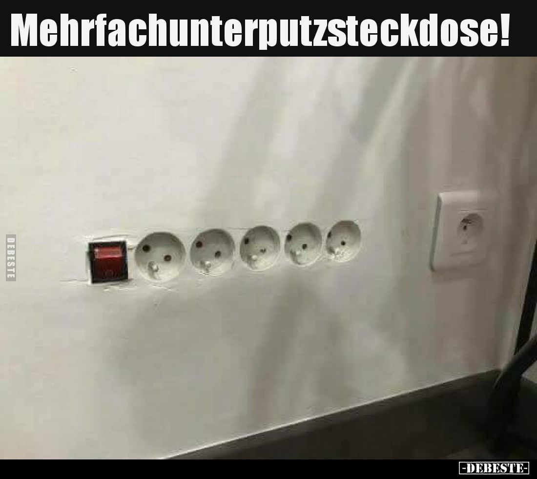 Mehrfachunterputzsteckdose!