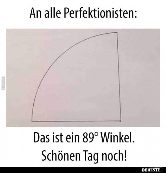 An alle Perfektionisten: