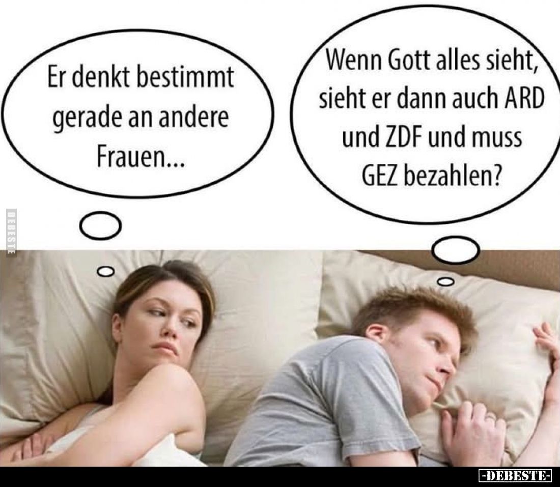 Er denkt bestimmt gerade an andere Frauen... - Lustige Bilder | DEBESTE.de