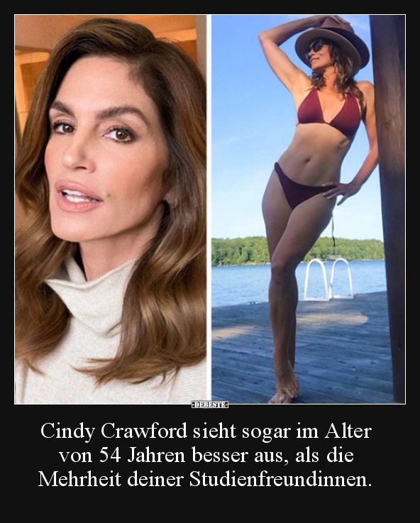 Cindy Crawford sieht sogar im Alter von 54 Jahren besser.. - Lustige Bilder | DEBESTE.de