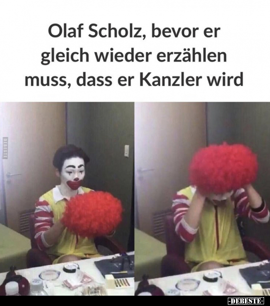 Olaf Scholz, bevor er gleich wieder erzählen muss, dass er.. - Lustige Bilder | DEBESTE.de