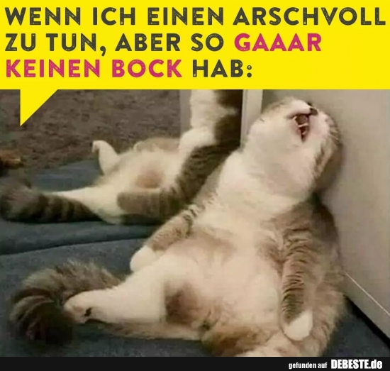 Wenn ich einen Arschvoll zu tun, aber so gaaar keinen Bock hab..