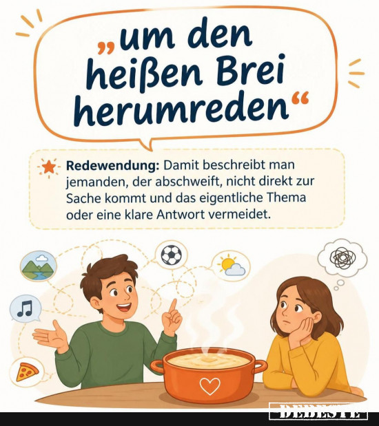 Um den heißen Brei herumreden - Lustige Bilder | DEBESTE.de