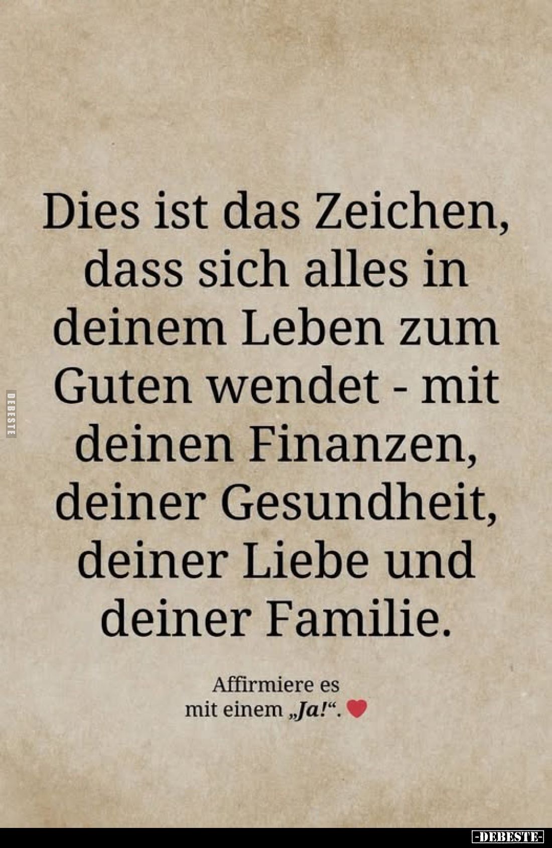 Dies ist das Zeichen, dass sich alles in deinem Leben.. - Lustige Bilder | DEBESTE.de