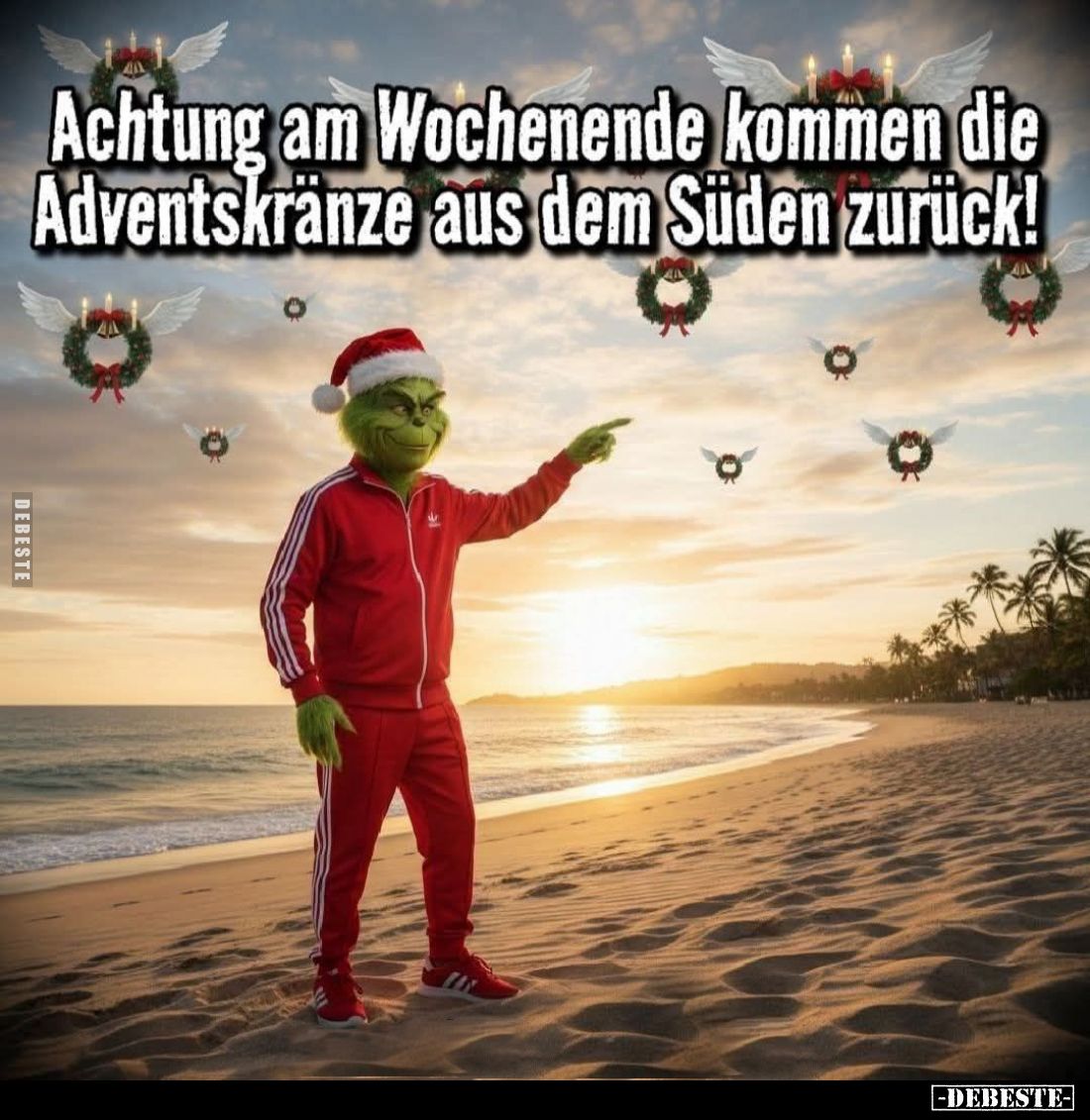 Achtung am Wochenende kommen die Adventskränze aus dem Süden zurück!
