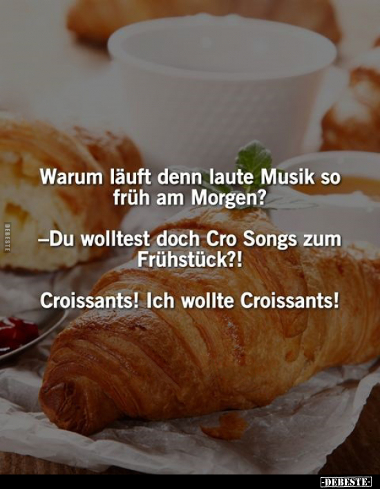 Warum läuft denn laute Musik so früh am Morgen?.. - Lustige Bilder | DEBESTE.de