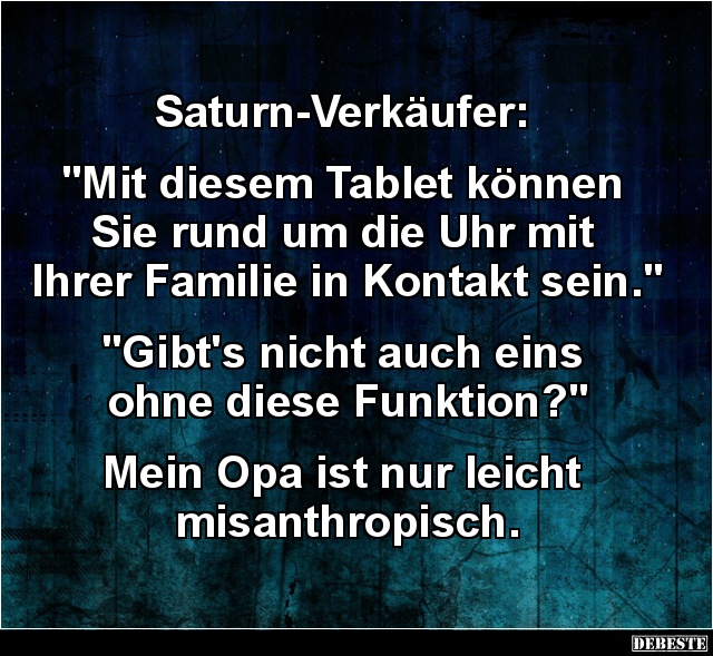 Saturn-Verkäufer: 'Mit diesem Tablet können Sie rund..' - Lustige Bilder | DEBESTE.de