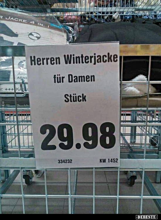 Herren Winterjacke für Damen Stück..