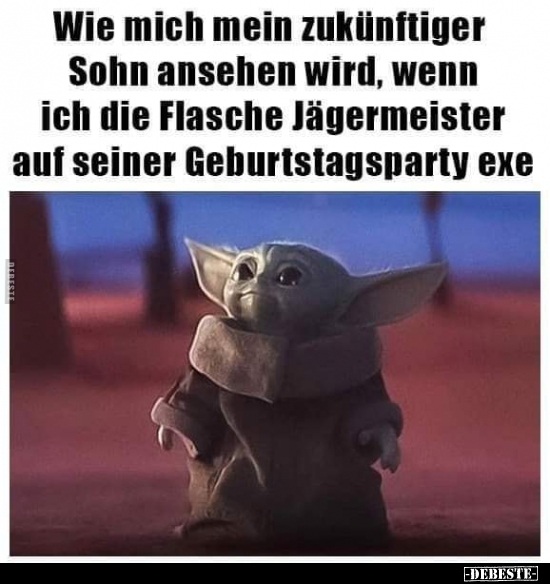 Wie mich mein zukünftiger Sohn ansehen wird, wenn ich die..