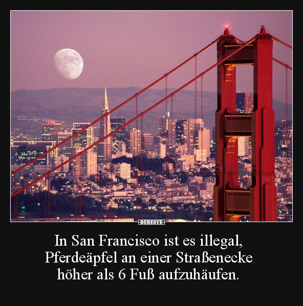 In San Francisco ist es illegal.. - Lustige Bilder | DEBESTE.de