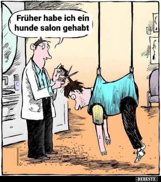 Früher habe ich ein Hundesalon gehabt