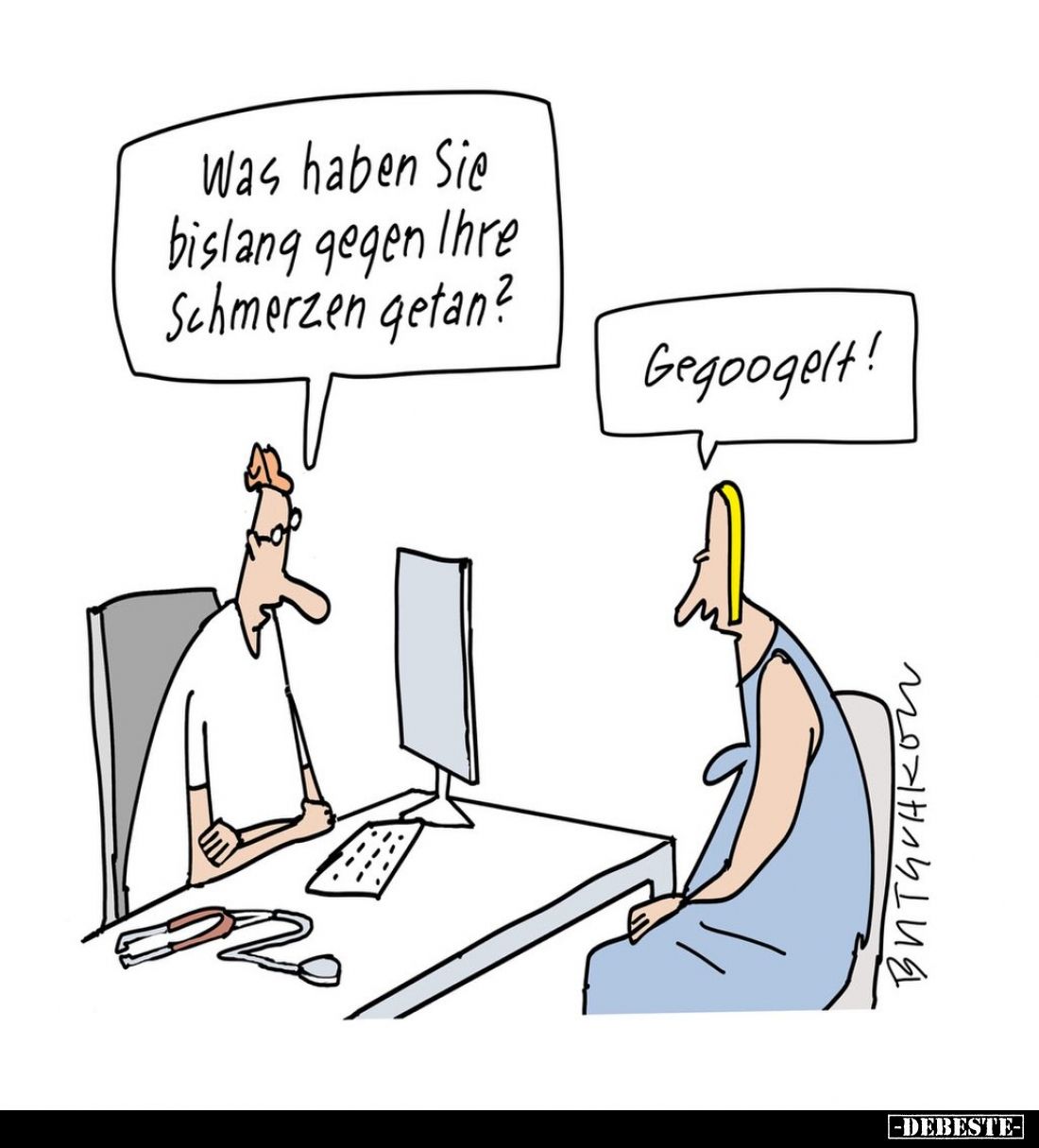 Was haben Sie bislang gegen Ihre Schmerzen getan?.. - Lustige Bilder | DEBESTE.de