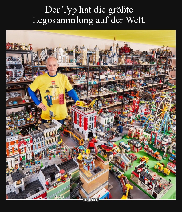 Der Typ hat die größte Legosammlung auf der Welt... - Lustige Bilder | DEBESTE.de