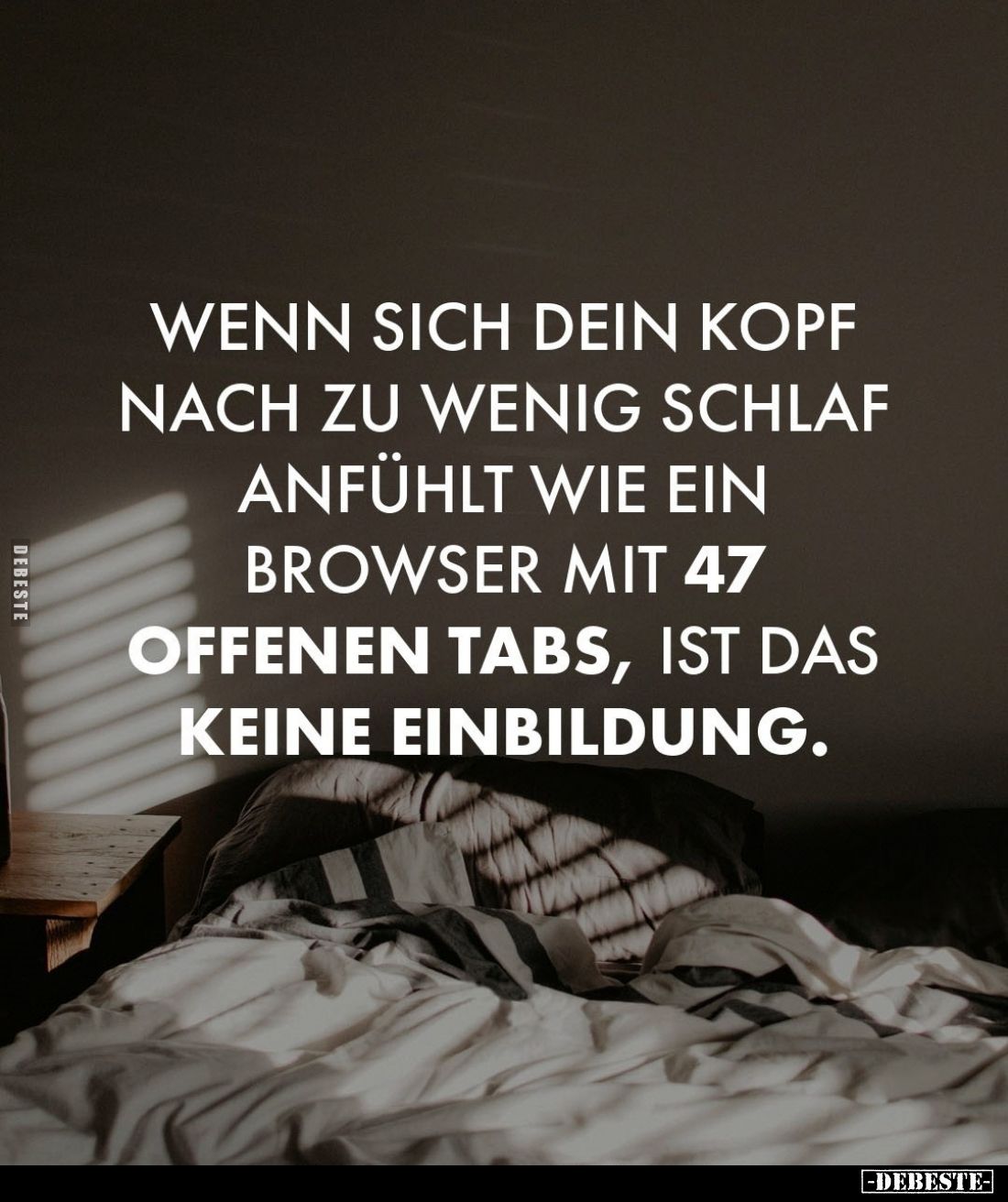 Wenn sich dein Kopf nach zu wenig Schlaf anfühlt wie ein Browser mit 47 offenen Tabs, ist das keine Einbildung.