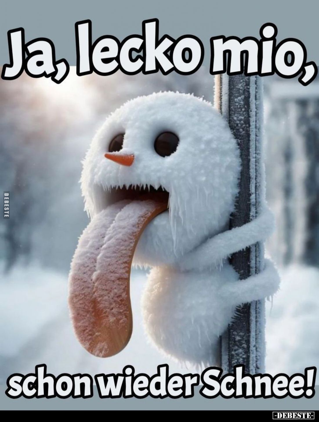 Ja, lecko mio,
schon wieder Schnee!