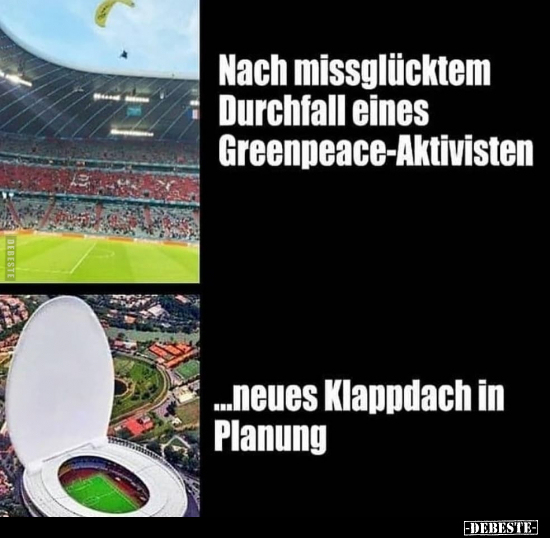 Nach missglücktem Durchfall eines Greenpeace-Aktivisten.. - Lustige Bilder | DEBESTE.de