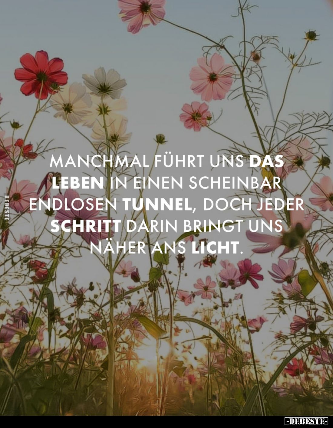 Manchmal führt uns das Leben in einen scheinbar endlosen Tunnel, doch jeder Schritt darin bringt uns näher ans Licht.