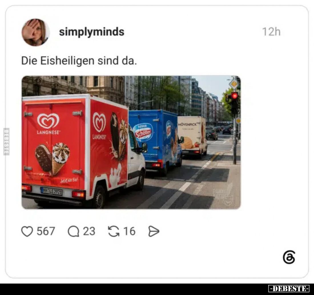Die Eisheiligen sind da.
