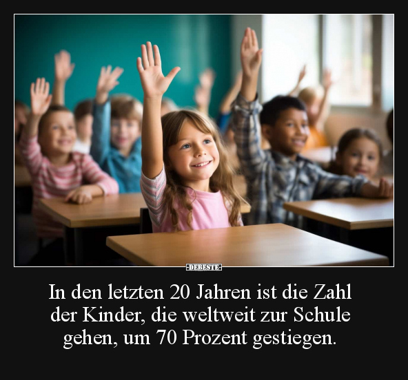 In den letzten 20 Jahren ist die Zahl der Kinder.. - Lustige Bilder | DEBESTE.de