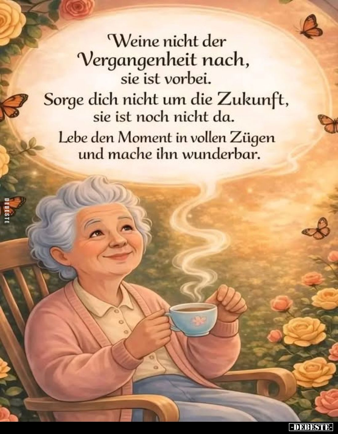 Weine nicht der Vergangenheit nach, sie ist vorbei.. - Lustige Bilder | DEBESTE.de