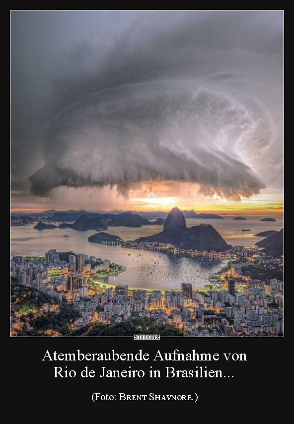 Atemberaubende Aufnahme von Rio de Janeiro in.. - Lustige Bilder | DEBESTE.de