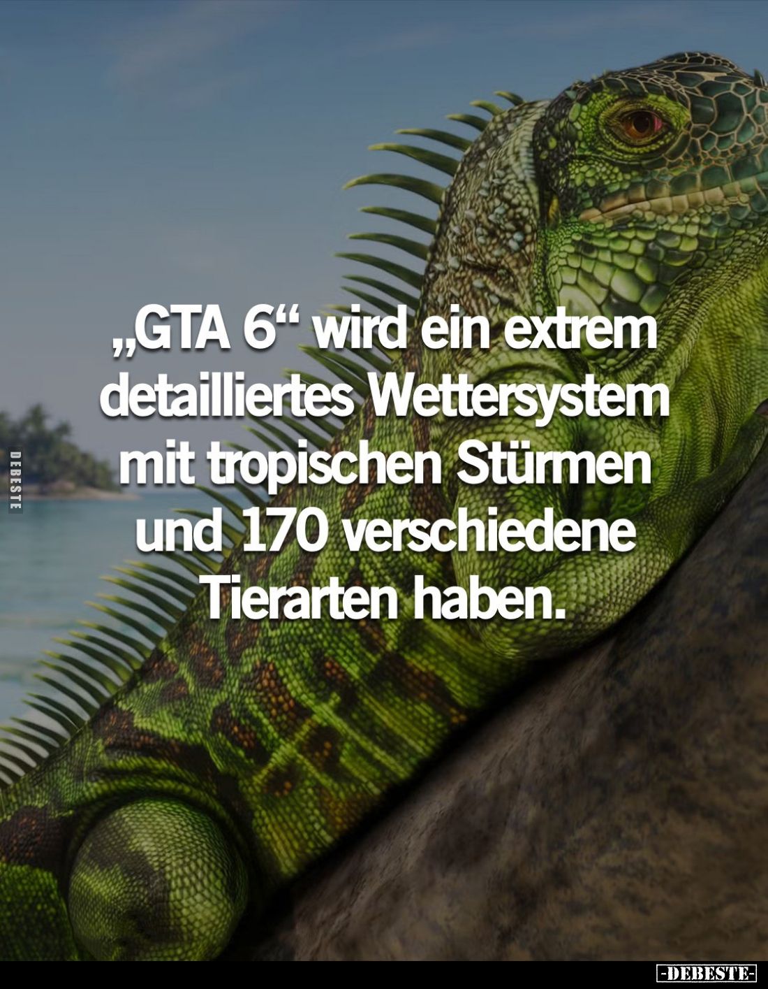 „GTA 6" wird ein extrem detailliertes Wettersystem mit tropischen Stürmen und 170 verschiedene Tierarten haben.