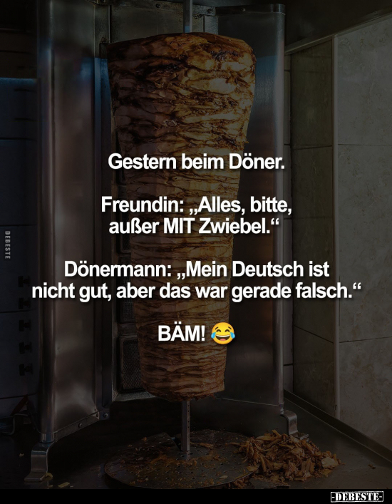 Döner, Freundin, Bitte, Deutsch