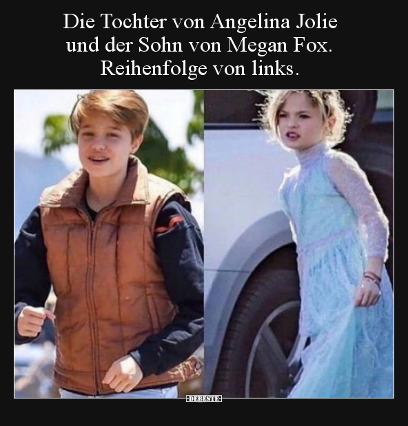 Die Tochter von Angelina Jolie und der Sohn von Megan Fox... - Lustige Bilder | DEBESTE.de