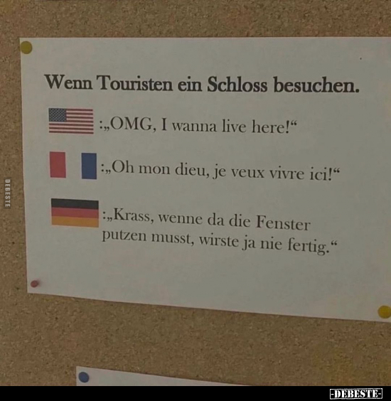 Wenn Touristen ein Schloss besuchen... - Lustige Bilder | DEBESTE.de