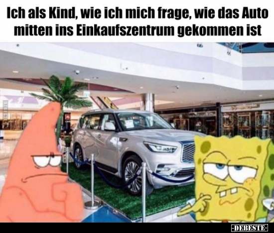 Ich als Kind, wie ich mich frage, wie das Auto mitten ins.. - Lustige Bilder | DEBESTE.de