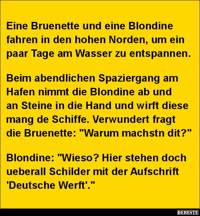 Eine Bruenette und eine Blondine fahren in den hohen Norden.. - Lustige Bilder | DEBESTE.de