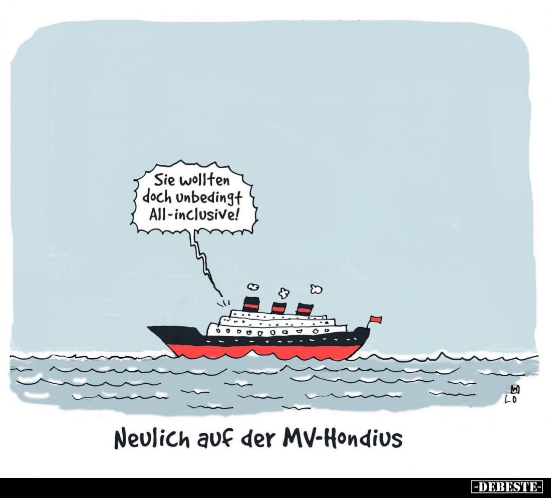 Neulich auf der MV-Hondius - Sie wollten doch unbedingt All-inclusive!