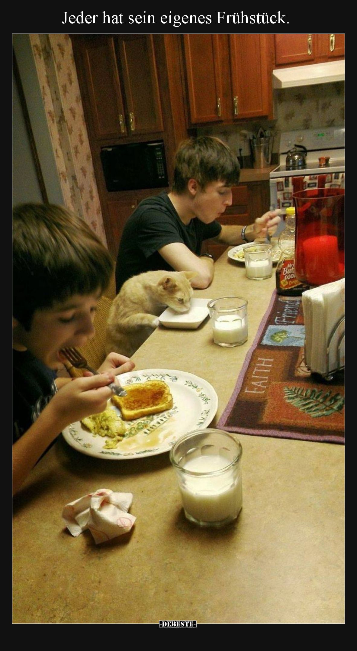 Jeder hat sein eigenes Frühstück... - Lustige Bilder | DEBESTE.de