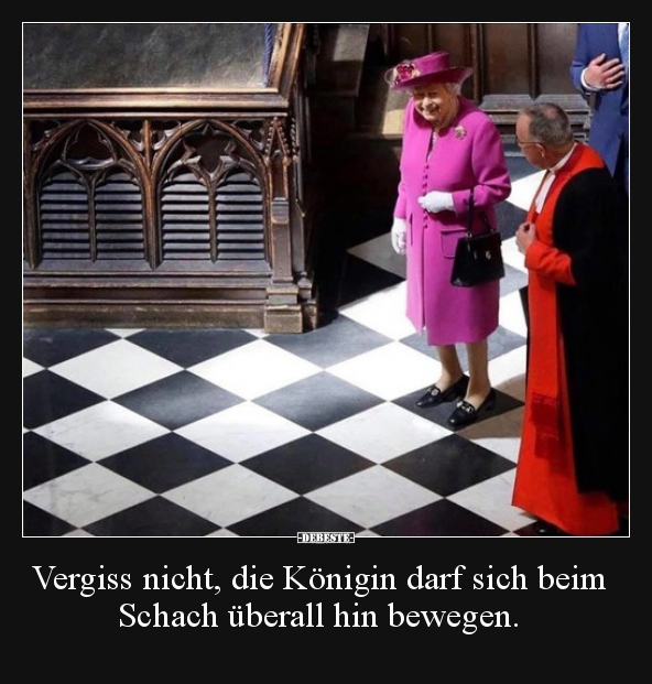 Vergiss nicht, die Königin darf sich beim Schach überall.. - Lustige Bilder | DEBESTE.de