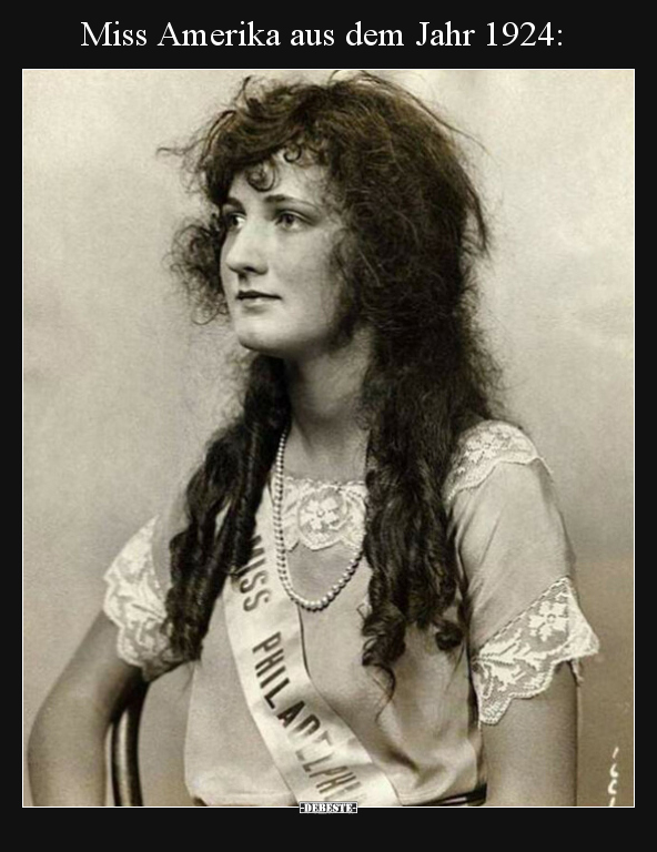 Miss Amerika aus dem Jahr 1924.. - Lustige Bilder | DEBESTE.de