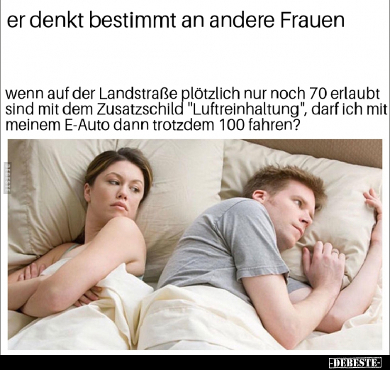 Er denkt bestimmt an andere Frauen.. - Lustige Bilder | DEBESTE.de