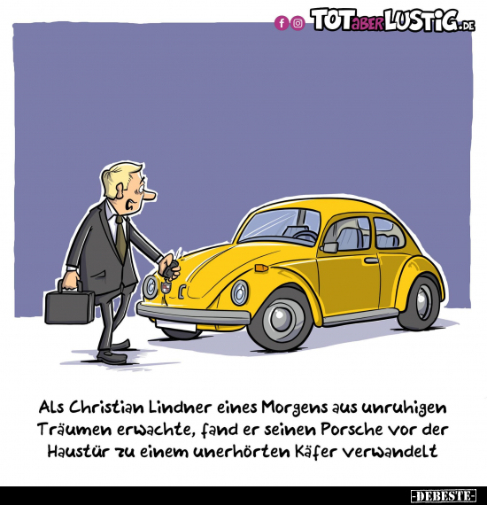 Als Christian Lindner eines Morgens aus unruhigen Träumen.. - Lustige Bilder | DEBESTE.de