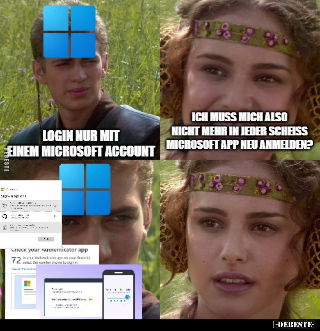 Login nur mit einem Microsoft Account - 
Ich muss mich also nicht mehr in jeder scheiss Microsoft App neu anmelden?