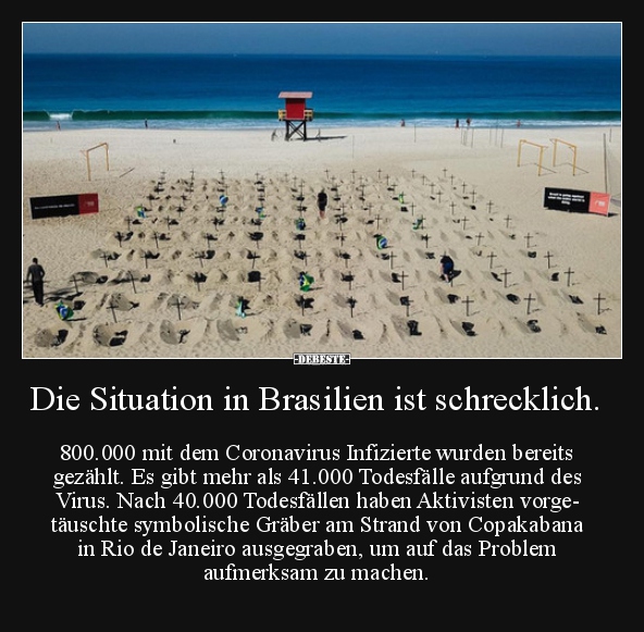 Die Situation in Brasilien ist schrecklich...
