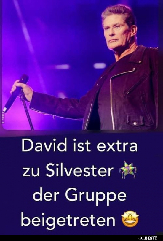 David ist extra zu Silvester der Gruppe beigetreten.. - Lustige Bilder | DEBESTE.de