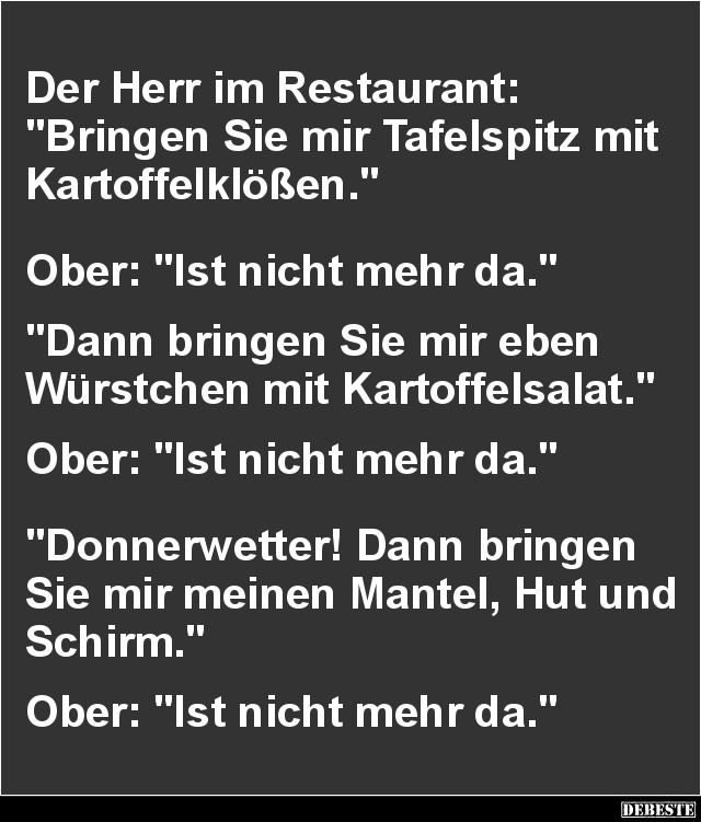 Der Herr im Restaurant.. - Lustige Bilder | DEBESTE.de