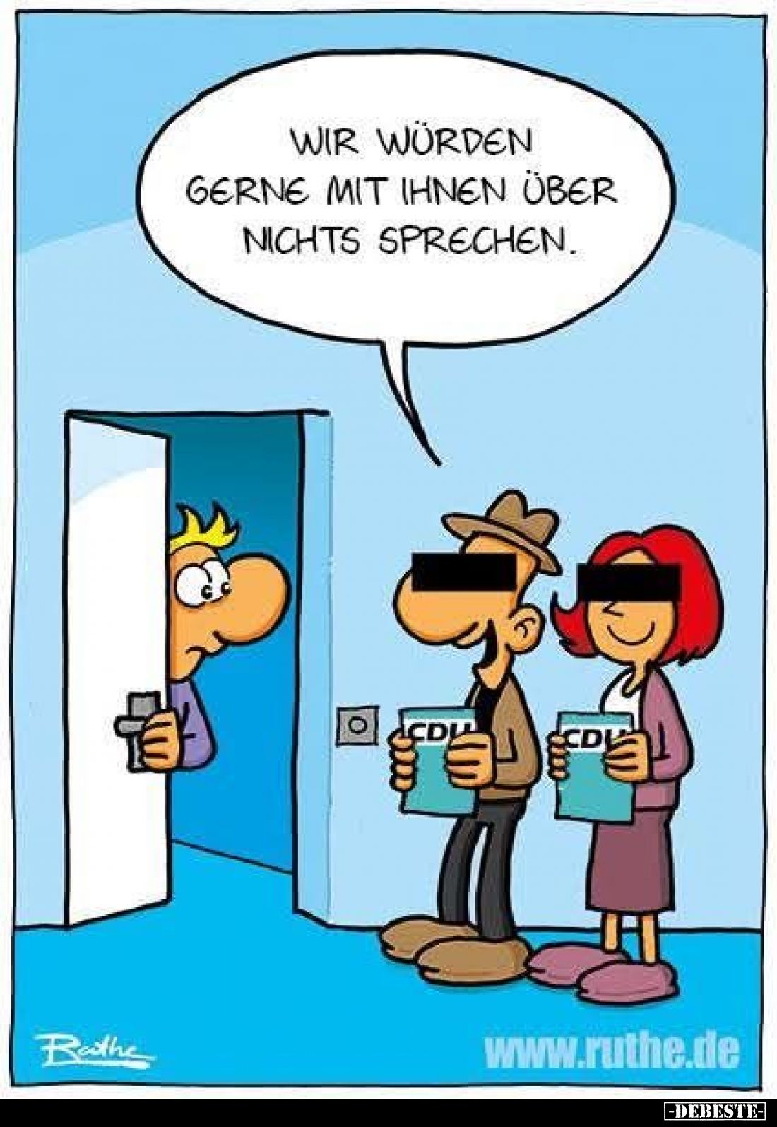 Wir würden gerne mit ihnen über nichts sprechen.