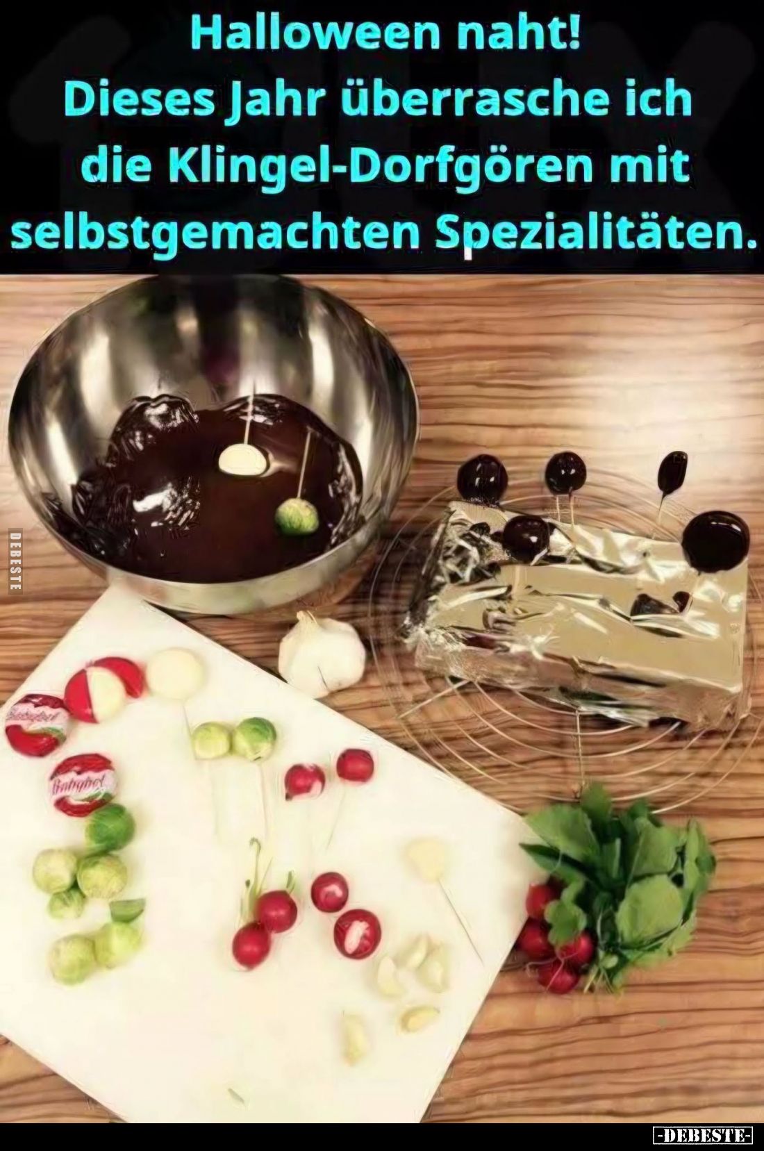Halloween naht!
Dieses Jahr überrasche ich die Klingel-Dorfgören mit selbstgemachten Spezialitäten.